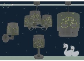 Dalber 61717H - Detský luster SWEET LOVE 3xE27/60W/230V zelená