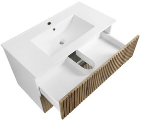 Aqualine Aqualine, PANEDA STRIP umývadlová skrinka 89,5x55x45,2cm, dub emporio, PN390