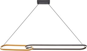 Zuma Line P241145502A - LED luster na lankách RAVON 2xLED/40W/230V čierna/zlatá