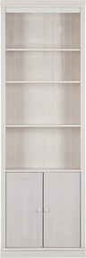 Biela knižnica z borovicového dreva 74x223 cm Anita – Støraa