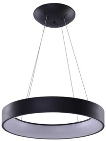 Moderný luster Solvent R 80 čierne s diaľkovým ovládačom