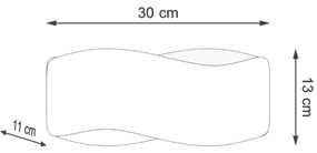 TILA 30 Nástenné svetlo, čierna SL.1019 - Sollux