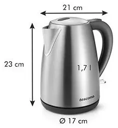 TESCOMA rýchlovarná kanvica GrandCHEF 1.7 l