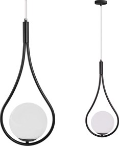 Toolight Toolight, stropné osvetlenie 1xE27 G111-1W, čierna, OSW-09736
