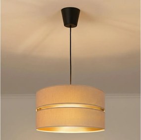 Brilagi - Luster na lanku DUO-DUO 1xE27/60W/230V pr. 40 cm béžová/zlatá