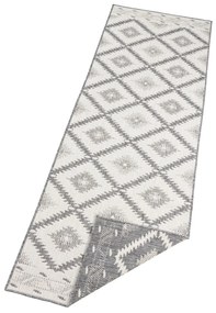 NORTHRUGS - Hanse Home koberce Kusový koberec Twin Supreme 103428 Malibu grey creme – na von aj na doma - 80x350 cm