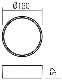 Redo 90494 - LED Vonkajšie stropné svietidlo URANIA LED/10W/230V 3000K IP65 biela