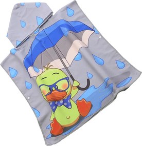 Detské pončo DUCK SPLASH sivé Rozmer: 60 x 120 cm