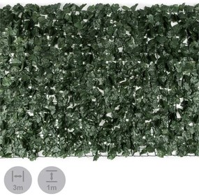 Blumfeldt Fency Dark Ivy, zástena, ochrana pred pozorovaním, ochrana pred vetrom, 300 x 100 cm, brečtan, tmavozelená