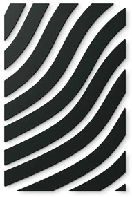 drevko Abstraktný obraz na stenu Zebra Rozmer obrazu: 65 x 42 cm, Farba dekorácie: Čierna