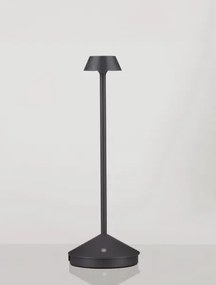 Vonkajšia stolová lampa Lumo tmavá sivá