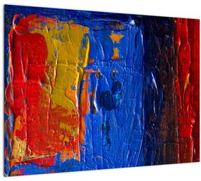 Sklenený obraz maliarskych farieb (70x50 cm)
