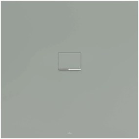 VILLEROY &amp; BOCH Squaro Infinity štvorcová sprchová vanička z materiálu Quaryl, štandardný model, protišmyk (C), 1200 x 1200 x 40 mm, Morning Green, UDQ1212SQI1V-R8