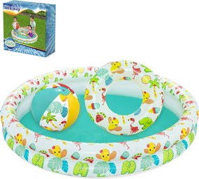 CH ZÁHRADNÝ BAZÉN FI 122 cm H20 + LOPTA + KOLESO