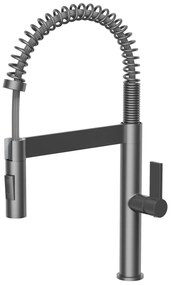 Gamma SPIRAL NEW, kuchynská batéria s 2-funčným výtokom, grafitová, GMA-BSLN-GM