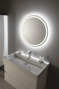 Sapho Sapho, NYX guľaté zrkadlo s LED osvetlením, ø 80cm, NY800