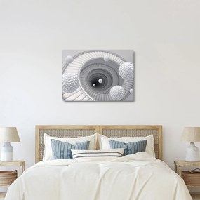 Sklenený obraz 3D abstrakcie (70x50 cm)