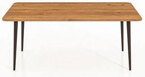 Konferenčný stolík z dubového dreva v prírodnej farbe 90x90 cm Kula - The Beds