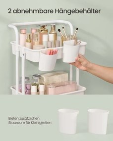 Pojazdný regál biely BSC077WZ01