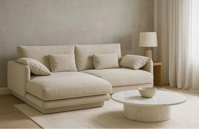 Béžová rohová pohovka (ľavý roh) Torino – Micadoni Home