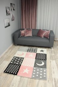 Detský koberec SLIM 9997 sivý / viacfarebný