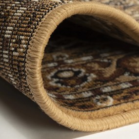 Alfa Carpets, Behúň na mieru TEHERAN T-102 beige, šíre 120 cm, béžová, chodba / predsieň