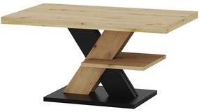 Konferenčný stolík Cross Dub Artisan/Čierna