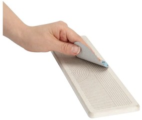 Béžová odkvapkávacia podložka na riad z kremeliny 30x8 cm Damon – Wenko