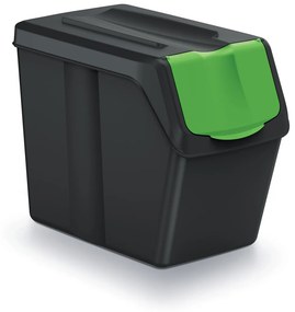 Odpadkový kôš na triedený odpad (4 ks) ISWB20S4 20 l - čierna / kombinácia farieb