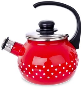 Čajník s píšťalou BODKA 1,75 l