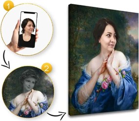 Darček pre ženy - historický obraz z fotky