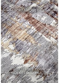 Sivý koberec 200x290 cm Malard Copper Gold – Elle Decoration