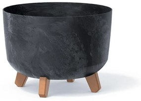 Kvetináč UH o290 mm GRACIA BETON EFFECT antracit výška 220 mm