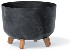 Kvetináč UH o290 mm GRACIA BETON EFFECT antracit výška 220 mm