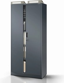 Kovová kancelárska skriňa so 4 policami, antracitová, 1750x800x400 mm: JAN Compact