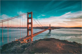 Obraz- Golden Gate, San Francisco (90x60 cm)