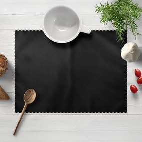 Biante Teflónové prestieranie na stôl TF-108 Čierne bez vzoru 30x40 cm