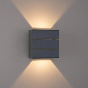 Brilagi -LED Vonkajšie nástenné svietidlo DOUBLERAY LINE LED/6W/230V antracit IP54