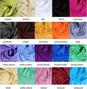 Bavlnená prestieradlo 130x70 cm SUPER (20 farieb)