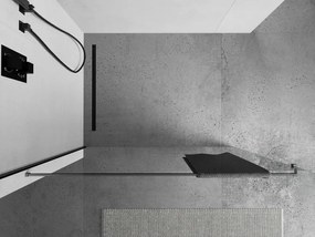 Mexen Mexen, držiak uterákov na stenu sprchovacieho kúta, grafit brúsený, 800-06-66