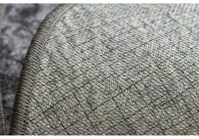 Kusový koberec Arog tmavo šedý kruh 120cm