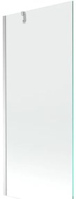 Mexen Next, vaňová zástena 1-krídlová 80 x 150 cm, fixné krídlo, 6 mm číre sklo, chrómový profil, 895-080-000-00-00-01