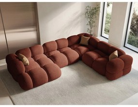 Rohová pohovka v tehlovej farbe (pravý roh/do tvaru "U") Loretto – Cosmopolitan Design