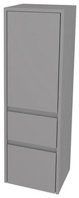 Mereo, Mereo Opto kúpeľňová skrinka vysoká 125 cm, ľavé otváranie, Multidecor, Šedá supermat, MER-CN995LSEDA