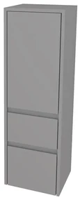 Mereo, Mereo Opto kúpeľňová skrinka vysoká 125 cm, ľavé otváranie, Multidecor, Šedá supermat, MER-CN995LSEDA