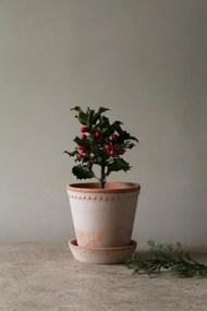Malý kvetináč Helena s podstavcom 12 cm ružový