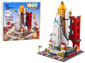 LEAN TOYS Stavebnica Vesmírna raketa 6v1 - 1000 kusov
