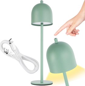 Toolight Toolight, bezdrôtová nočná USB lampa APP1361-T, zelená matná, OSW-08624