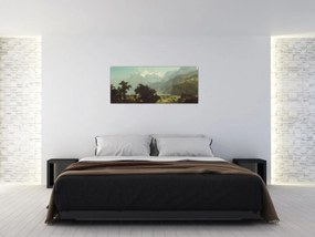 Obraz - Albert Bierstadt, Lake Lucerne, reprodukcia (120x50 cm)
