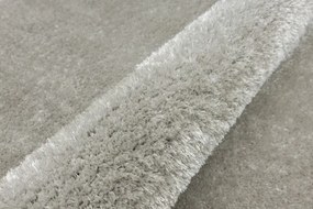 Koberec Shaggy Silky 72 strieborný / sivý